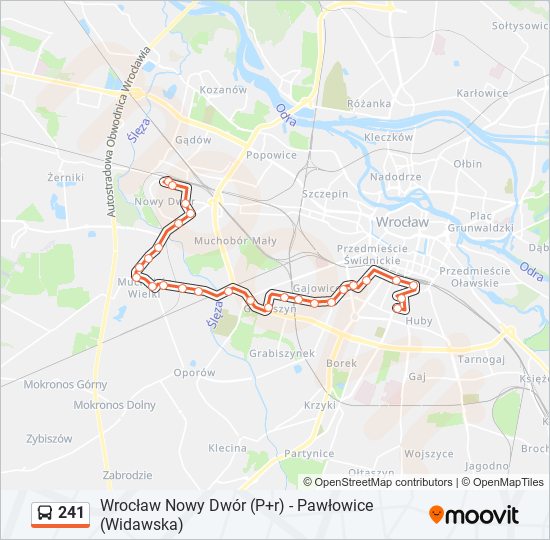 241 bus Line Map