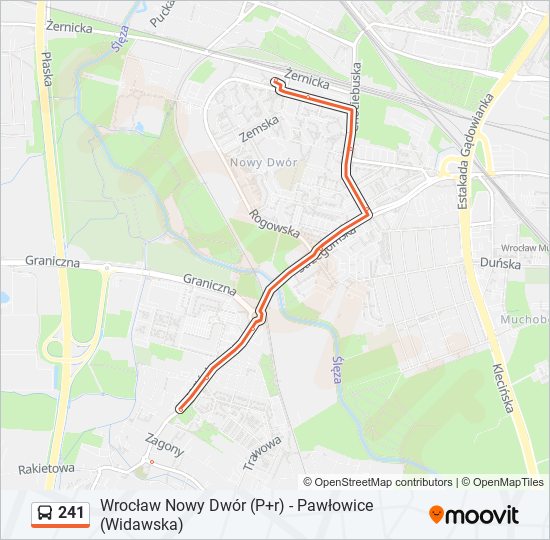 241 bus Line Map