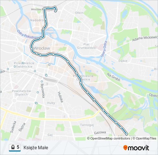 5 light rail Line Map