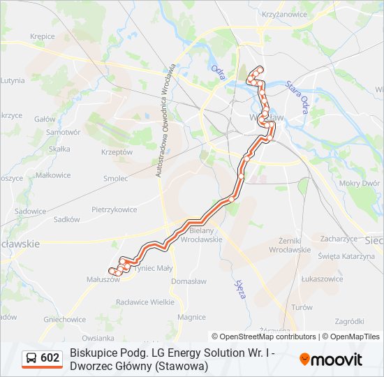 602 bus Line Map