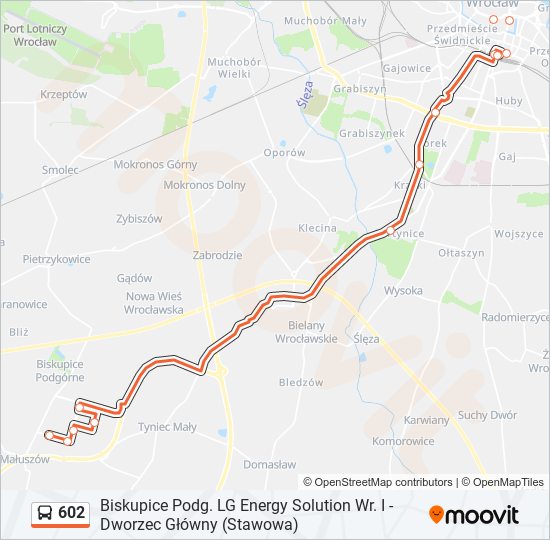 602 bus Line Map