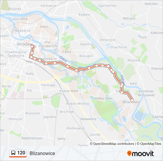 120 bus Line Map