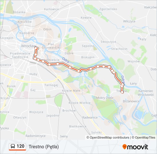 120 bus Line Map