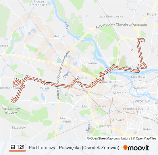 129 bus Line Map