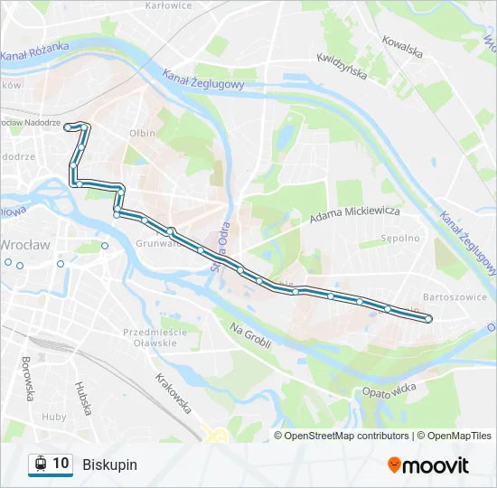 10 Light Rail Line Map