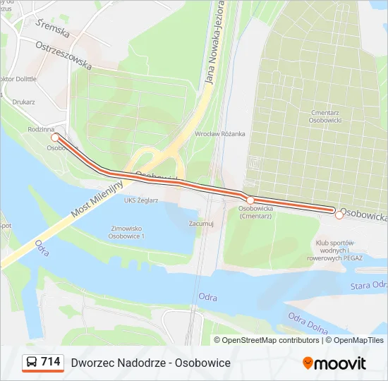 714 Bus Line Map