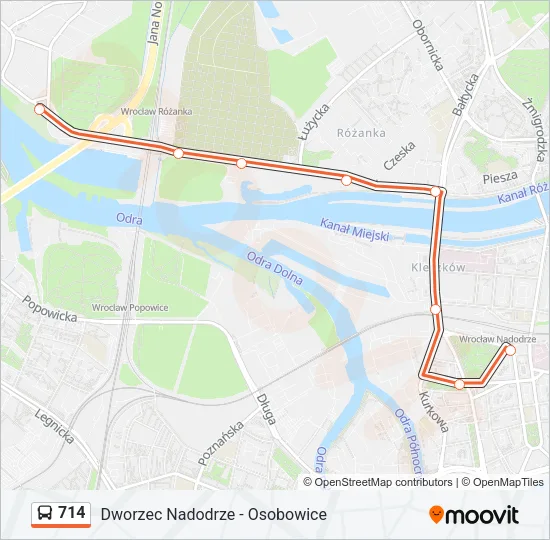 714 Bus Line Map