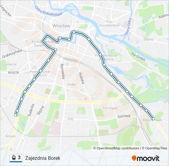 3 light rail Line Map