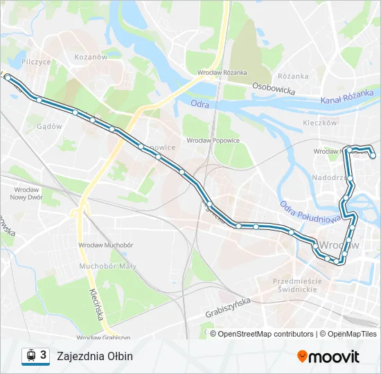 3 Light Rail Line Map