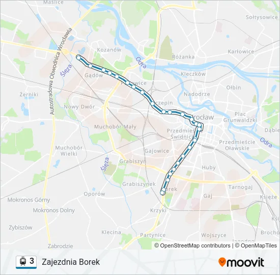 3 Light Rail Line Map
