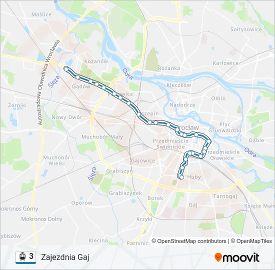 3 Light Rail Line Map