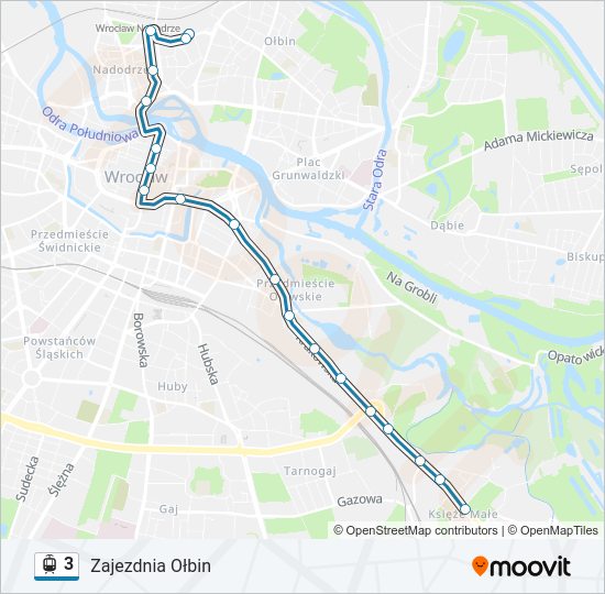 3 light rail Line Map