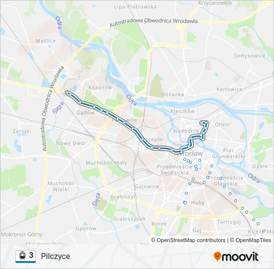 3 Light Rail Line Map
