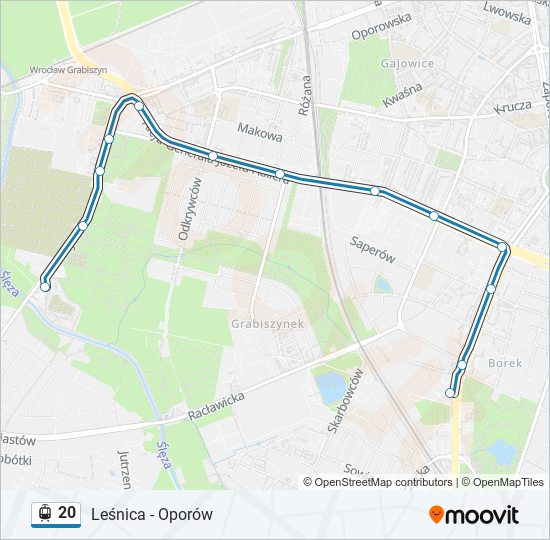 20 light rail Line Map