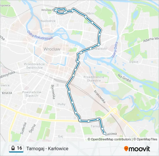 16 Light Rail Line Map