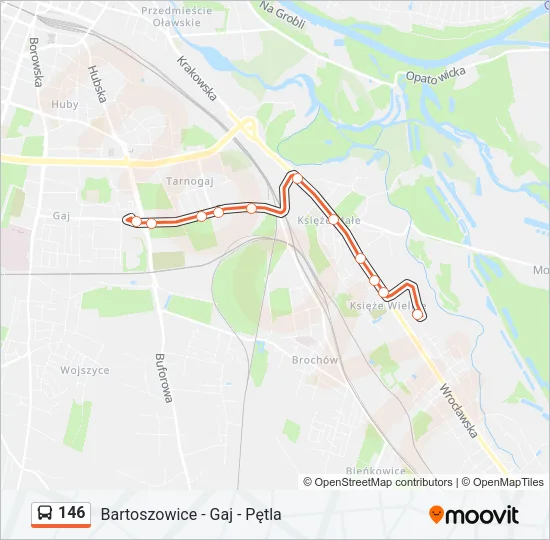 146 Bus Line Map
