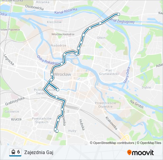 6 light rail Line Map