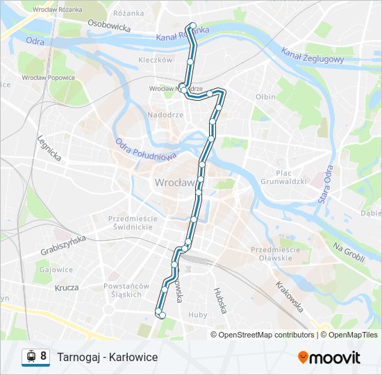 8 light rail Line Map