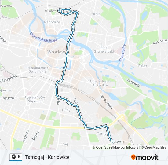 8 light rail Line Map