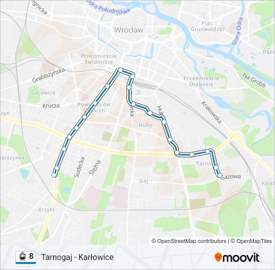 8 light rail Line Map