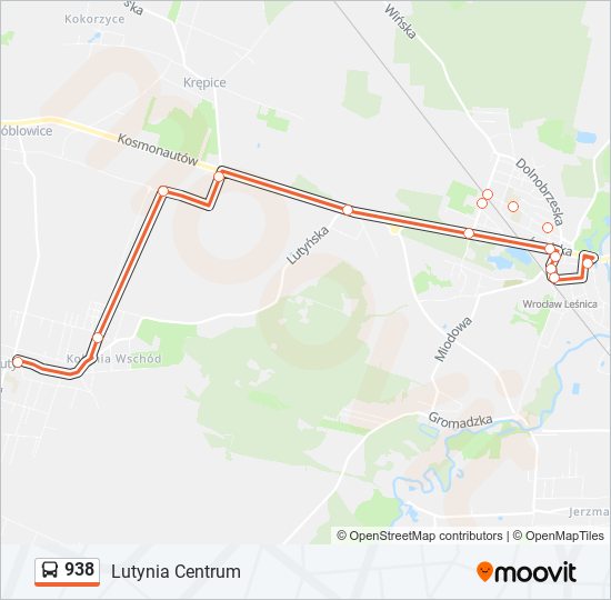 938 bus Line Map