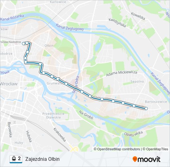 2 light rail Line Map