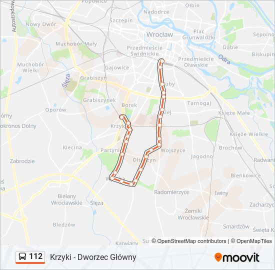 112 bus Line Map