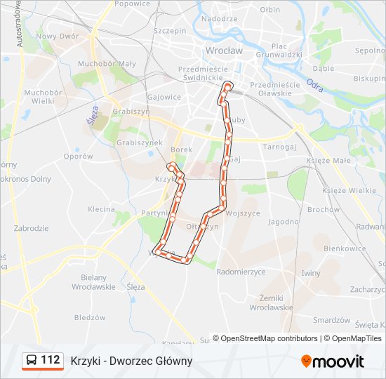 112 bus Line Map