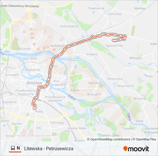 N bus Line Map