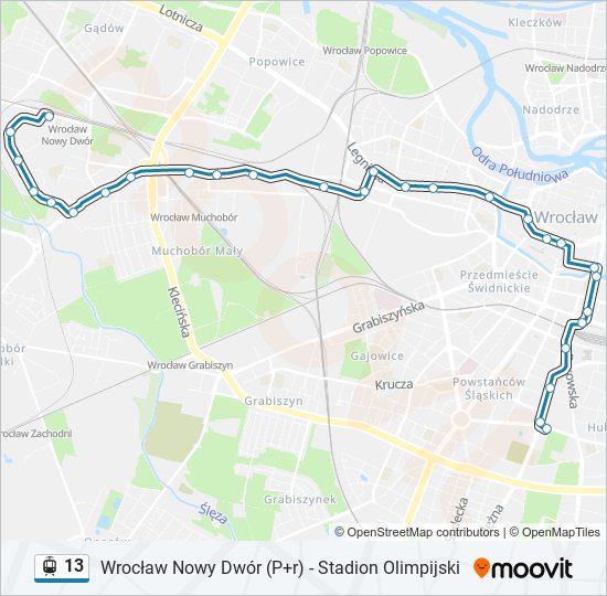 13 light rail Line Map