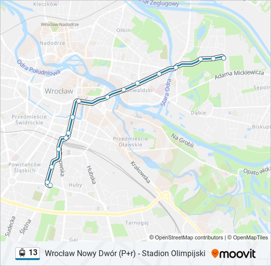 13 light rail Line Map