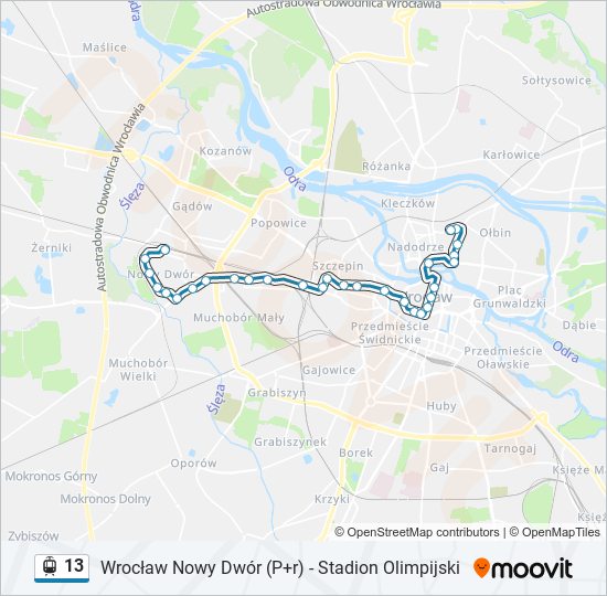 13 light rail Line Map