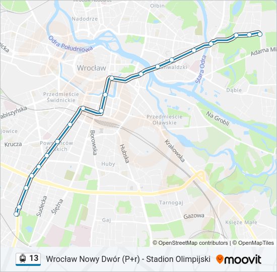 13 light rail Line Map