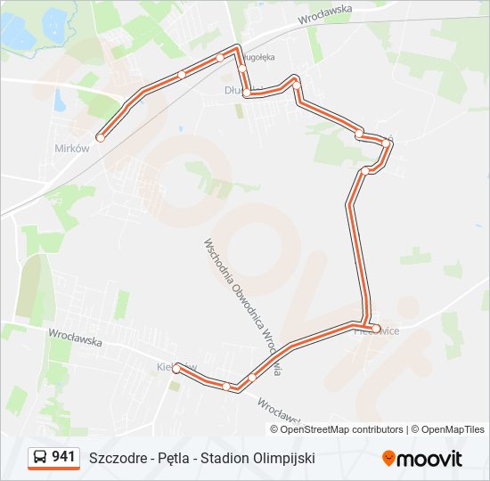 941 bus Line Map