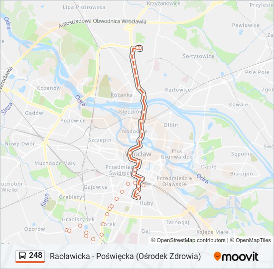 248 bus Line Map