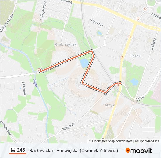 248 bus Line Map