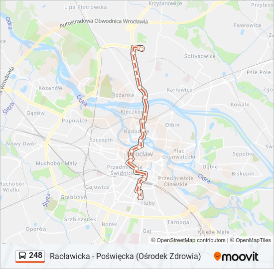 248 bus Line Map