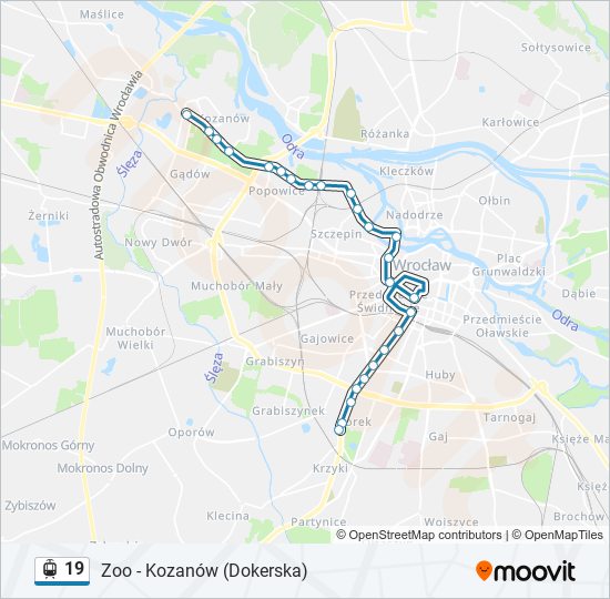 19 light rail Line Map