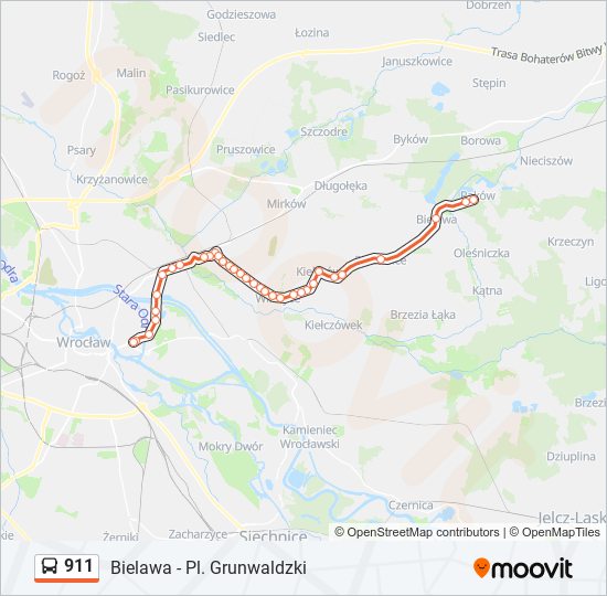 911 bus Line Map