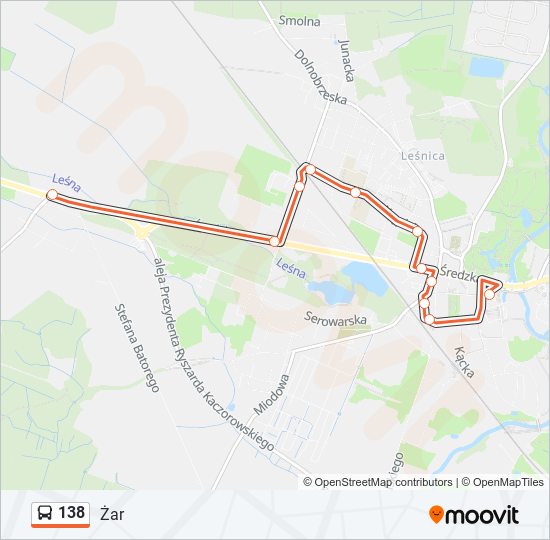 138 bus Line Map