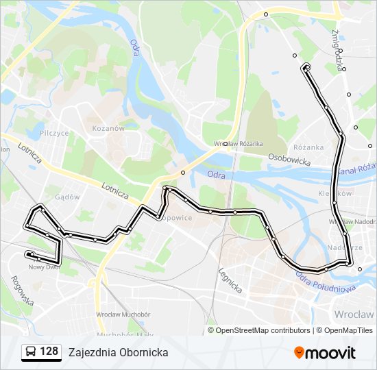 128 bus Line Map