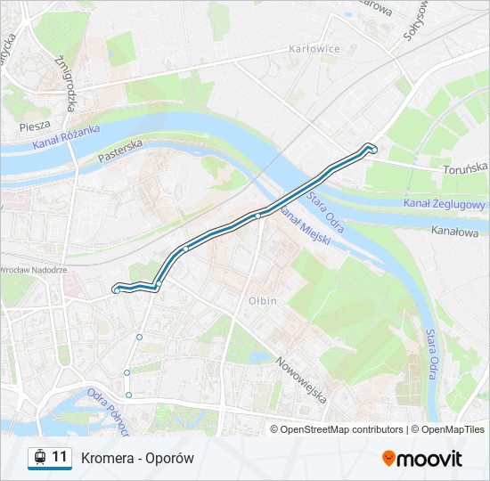 11 light rail Line Map