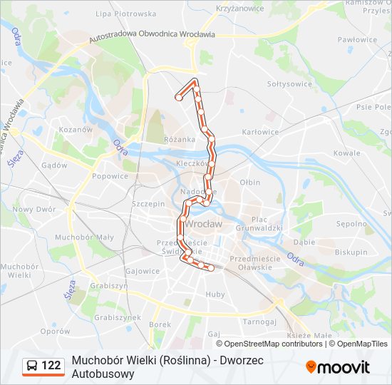 122 bus Line Map