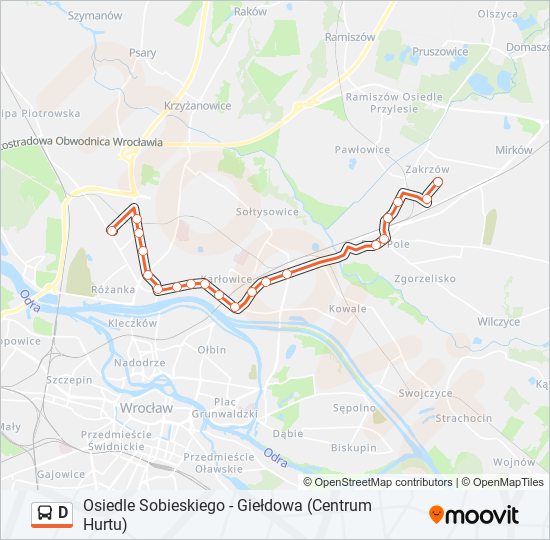 D bus Line Map