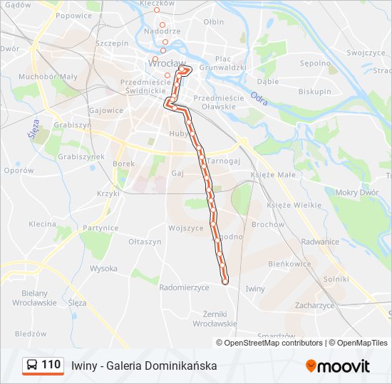 110 bus Line Map