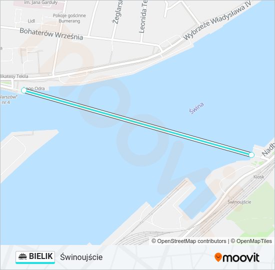 BIELIK ferry Line Map