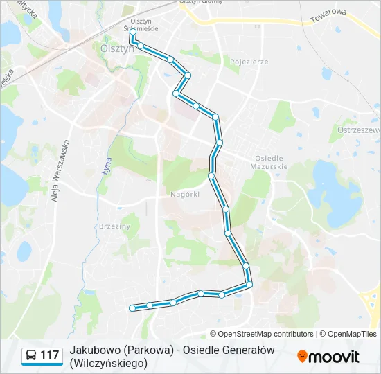 117 Bus Line Map