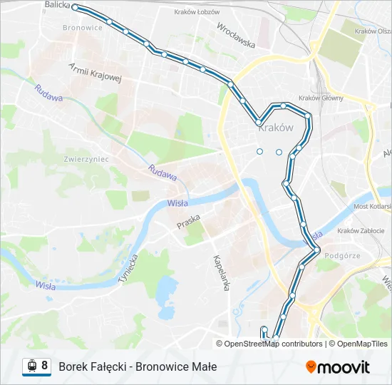 8 Light Rail Line Map