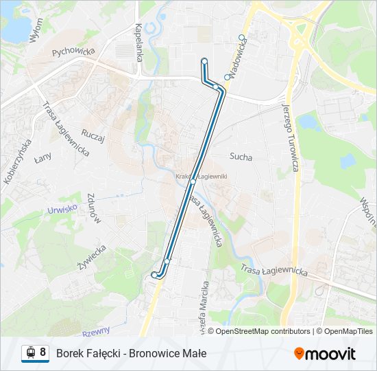 8 light rail Line Map