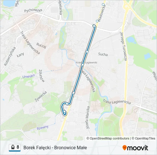 8 Light Rail Line Map